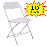 Chaises Pliantes Blanches d'Extérieur Légères et Empilables en Gros pour Événements de Location et Fêtes