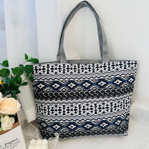 Nuova <span class=keywords><strong>Borsa</strong></span> Tote Stampata di Grande Capacità in Stile Coreano, Tessuto Floreale Artistico per Studenti, Libri, Tracolla Singola in Tela - Product Image 6