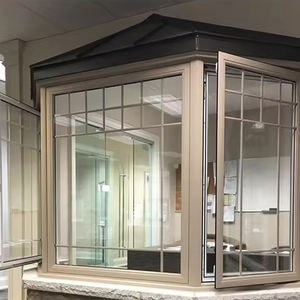 Fenêtre <span class=keywords><strong>baie</strong></span>/<span class=keywords><strong>baie</strong></span> vitrée personnalisée, <span class=keywords><strong>grande</strong></span>, blanche, résistante aux intempéries, en aluminium et bois, pour cuisine et jardin - Product Image 2