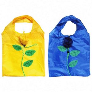 Bolsa de Compras Plegable de Poliéster 190T con Forma de Rosa, Ecológica, Creativa, con Logotipo Personalizado Imprimible - Product Image 4