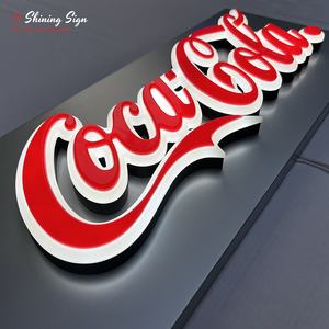 Sáng Dấu Hiệu Tùy Biến Không Có Vành Kênh Chữ Rim Trở Lại Kênh Chữ Acrylic In Ấn 3D Chữ Đầy Màu Sắc Tên Công Ty - Product Image 2