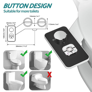 Wholesale Super Slim Dual Nozzle Shattaf Cold Water <strong>Bidet</strong> Attachment Non Electric Postpartum Care Smart <strong>Toilet</strong> <strong>Bidet</strong> Attachment - Product Image 6