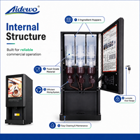 Aidewo 78TK Distributeur automatique instantané commercial de chocolat chaud, de café arabe, de dattes et de thé Karak 6 options de saveurs