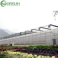 20X40Grand tunnel de jardin en métal classique en polycarbonate aluminium de taille personnalisée Serres agricoles pour roses