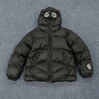 Veste d'hiver chaude imperméable écologique pour homme, grande taille, épaisse, de haute qualité, coupe-vent, avec capuche à lunettes, fermeture éclair longue