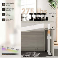 Bureau de direction en forme de L avec double moteur électrique réglable levage debout Table de bureau ergonomique