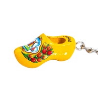 GERADA AK007 Porte-clés photo numérique 3D Sabot néerlandais Mini sabot en bois Design personnalisé Souvenir de Chine Breloque de sac de voyage Léger