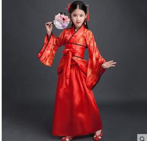 Vestido Tradicional Chino de Manga Larga para Niñas, Primavera <span class=keywords><strong>2022</strong></span>, Nuevo Vestido Hanfu para Niñas, Disfraz de <span class=keywords><strong>Anime</strong></span> para Niños, Ecoparty - Product Image 5