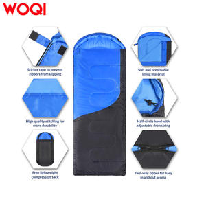 Saco de Dormir Tipo Sobre WOQI, Azul, Nailon, Ligero, Cálido, para Camping y Senderismo, Unisex, Talla Adulto - Product Image 3