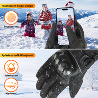 Gants de moto chauffants pour l'hiver pour hommes et femmes, compatibles avec les écrans tactiles, imperméables, à doigts séparés, chauffage portable à batterie, pour l'extérieur