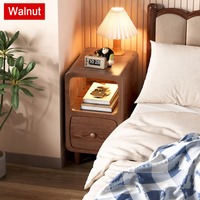 Nouvelle table de chevet en bois massif, extrêmement étroite et minimaliste, table d'appoint pour chambre à coucher, étagère de rangement ultra-étroite, petite taille