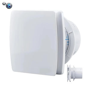 Ventilateur d'Extraction Carré Mural ABS 4"/5"/6" pour Salle de Bain, Toilettes, Maison, Magasin, Fenêtre avec Déshumidification Intelligente - Product Image 1