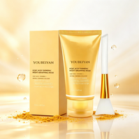 Masque Gel Nuit ODM/OEM aux Herbes, Acide Kojique et Curcuma, Vitamine C, Éclaircit le Teint, Protège la Peau, Soulage le Stress