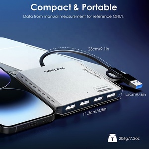 Adaptateur d'affichage universel WAVLINK Quad <span class=keywords><strong>4K</strong></span> 120Hz Dual 8K Displaylink USB A USB C Wavlink WL-UG7501D-PD - Product Image 5