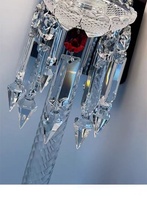Applique murale en cristal européen de luxe moderne, lampe torche LED, éclairage décoratif pour la maison, la chambre, l'hôtel, le salon