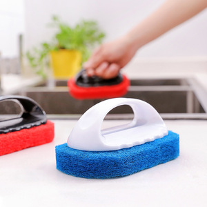 HeDou Bathtub Brush Sponge Oval Shape Cleaning And Stain Removal For Kitchen Bathroom - Product Image 1