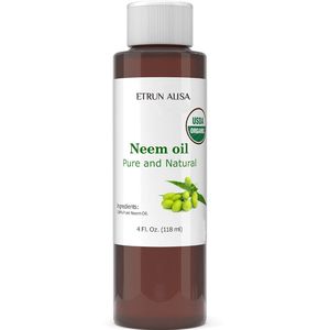 ETRUN ALISA Huile de neem naturelle pure Huile essentielle de marque privée pour cheveux et ongles-Apaise l'eczéma Soutient la croissance des cheveux pour le jardinage - Product Image 1