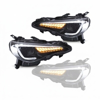 Ensemble de phares LED pour Scion FR-S Subaru BRZ Toyota 86 2012-2016, DRL, clignotant séquentiel, lentille à double faisceau