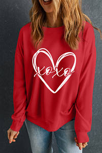 Sudadera de Mujer con Estampado de Corazón Rojo de San Valentín de Dear-Lover Wholesale - Product Image 6
