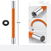 Tuyau de raccordement extensible en PVC durable pour robinet, pour évier de cuisine et alimentation en eau, accessoire de salle de bain
