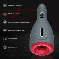 TMM Custom 5 modes de succion 6 modes de vibration Chauffage électrique Masturbateurs masculins Jouet sexuel Vibration Produit pour adultes pour hommes