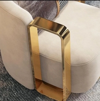 Fauteuil de chambre d'hôtel, canapé simple, fauteuil de salon moderne et simple, canapé paresseux en tissu, chaise de loisirs design