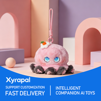 Peluche Poulpe Mignon AI Compagnon Émotionnel avec Dialogue ChatGPT via Application - Jouet Éducatif pour Adolescents et Adultes, Anti-Stress Pondéré, ODM