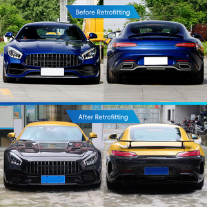 ชุดแต่งคาร์บอนไฟเบอร์สำหรับ Benz AMG GT ปี 2015-2023 ไฟตัดหมอก กันชนหน้า/หลัง สเกิร์ตข้าง กระจังหน้า บังโคลน แบบ Bolt-On ติดตั้งได้กับรถทั่วไป - Product Image 2