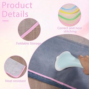 Funda de tela de alta calidad resistente al calor para tabla de planchar de 40x60cm con colgador de ropa para uso en cocina, para proteger la tabla de planchar caliente - Product Image 3