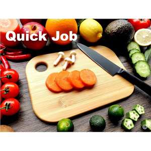 Tabla de Cortar Rectangular Ligera de Bambú Pequeña, Tamaño Personalizable - Product Image 3