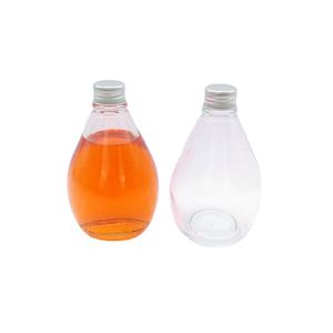 Gota de agua en forma de borrar 260ml 350ml de vidrio de 500ml de jugo de <span class=keywords><strong>leche</strong></span> botella de café con tapa de aluminio - Product Image 5