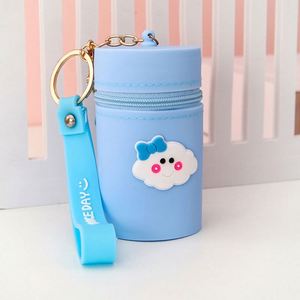 Monedero de Cuero para Mujer, Estilo Moderno, Mini, con Cierre, Redondo, Personalizado, de Lujo, con Llavero - Product Image 5