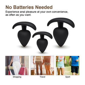 3 pz/set nuovo modello di Silicone anale Plug per massaggio prostatico Plug sesso giocattolo erotico giocattoli anale cazzo anello del cazzo giocattoli del sesso per <span class=keywords><strong>uomo</strong></span> - Product Image 4