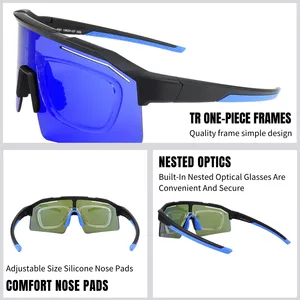 Pilot Stijl Aangepaste Logo Uv Beschermende Race Crossmotor Lentes De Sol Zonnebril Cycling Gafas Lunette Soleil Loopbril