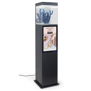 Samidisplay màn hình video và Dimmable Đèn Led sàn đứng hiển thị kỹ thuật số triển lãm bệ trường hợp - Product Image 1