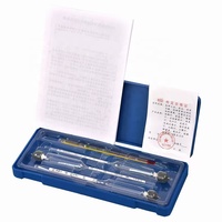 Ensemble complet d'hydromètres 3 pièces 0-40-70-100% Testeur de concentration, densimètre pour vodka, whisky, Baijiu, boîte en plastique, densimètre pour alcool