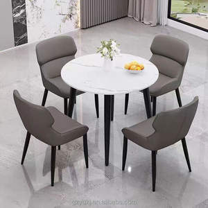 Nordico semplice moderno lastra di roccia tavolo da pranzo Set per appartamento Hotel o Villa mobili per la casa senza <span class=keywords><strong>recensioni</strong></span> vendita calda - Product Image 2