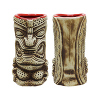 Meilleure vente tasse Tiki en céramique personnalisée tasse à boire faite à la main en différentes couleurs tasses en céramique personnalisables