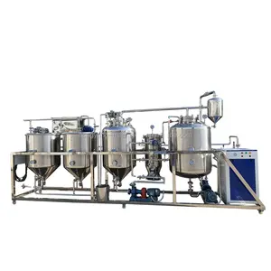 500L Advanced Stainless Steel Small Walnut Oil Refining Machine Teaseed Oil Refinery for Small Oil Factory