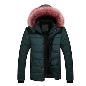 Fournisseurs en gros de vestes parka d'hiver pour hommes, manteau uni, mode, coton, vêtements décontractés, veste chaude en duvet - Product Image 6