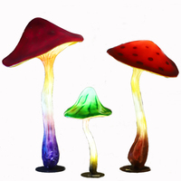 Prise de terre étanche IP65 à LED, lumières en forme de champignon colorées pour l'aménagement paysager extérieur, décoration de cour, éclairage d'ambiance de parc
