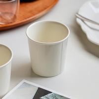 Tasse à café en céramique personnalisée OEM, motif couleur, sans anse, finition mate, vente en gros pour cafés