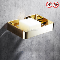 Organisateur d'articles de cuisine 304 inoxydable salle de bain boîte à savon monocouche créatif drain porte-savon mural