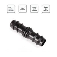 Accessoires de tuyauterie droite 20PE pour irrigation, raccord à barbillon droit, fournitures de jardinage pour serres AT765 Noir