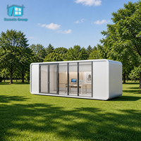 Villa Modulaire de Luxe 40 pieds pour Camping, Cabine Mobile Apple, Maison Préfabriquée, Conteneur Préfabriqué avec Salle de Bain