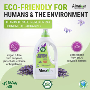 Lessive Liquide Bio Universelle AlmaWin 1,5 L - 23 Lavages au Parfum de Lavande Lessive pour Bébé - Product Image 5