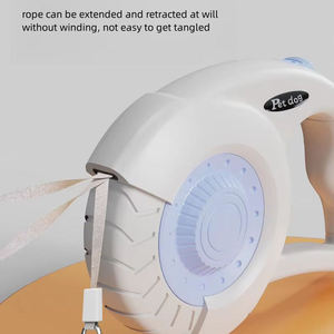 <span class=keywords><strong>Laisse</strong></span> de <span class=keywords><strong>chien</strong></span> rétractable portable avec poignée rembourrée, <span class=keywords><strong>laisse</strong></span> anti-emmêlement <span class=keywords><strong>pour</strong></span> animaux de compagnie, chats, chiens - Product Image 4