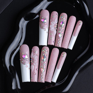 <span class=keywords><strong>Ongles</strong></span> artificiels pleine couverture style français populaires 2026 – <span class=keywords><strong>Faux</strong></span> <span class=keywords><strong>ongles</strong></span> faits main à presser, vente en gros - Product Image 3