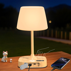 4000mAh Waterproof IP55 Shower Bath <b>Lamp</b>, Cordless LED Table <b>Lamp</b> with LED Display,Rechargeable Dimmable Light for Bed Bathroom - Product Image 1