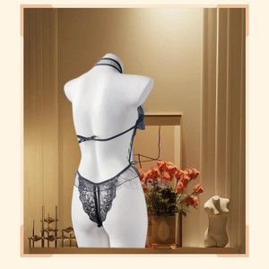 Lencería Sexy Transparente de Malla Dorada Golden Shuttle Tallas Grandes, Body Negro Transparente para Mujer 095 - Product Image 5